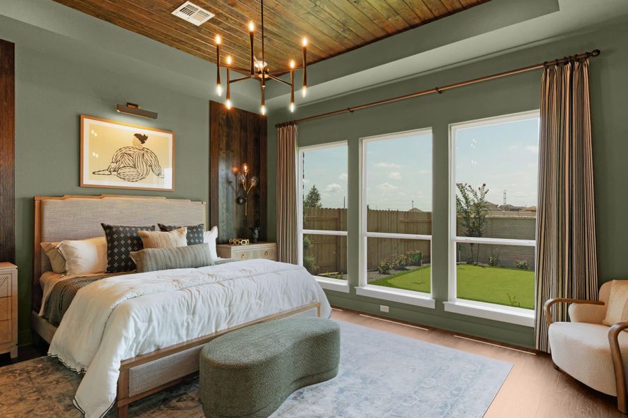 Furnished interior view inside a new home in Lariat, Liberty Hill (Image 115).