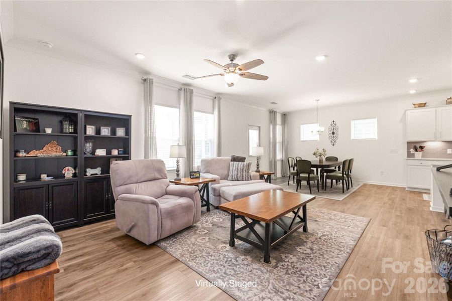 Furnished interior view inside a new home in Stewarts Landing, Charlotte (Image 6).