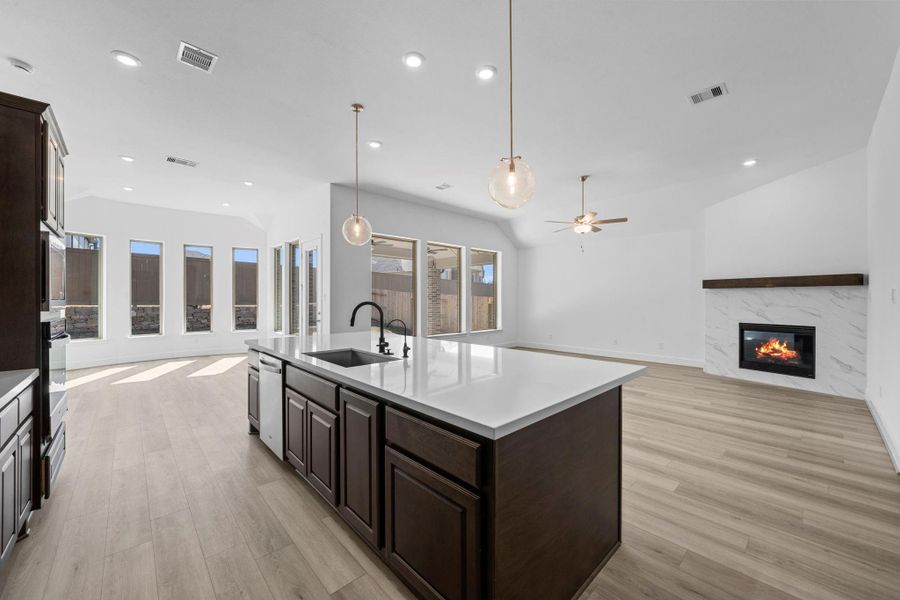 Furnished interior view inside a new home in Chambers Creek, Willis (Image 10).