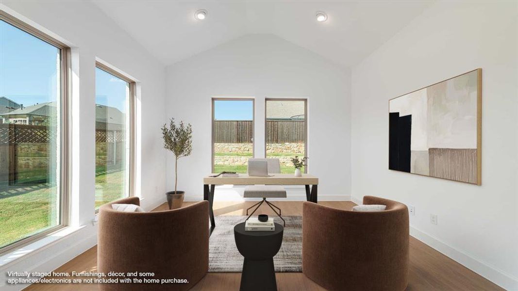 Furnished interior view inside a new home in Somerset Park 80', Rockwall (Image 9).