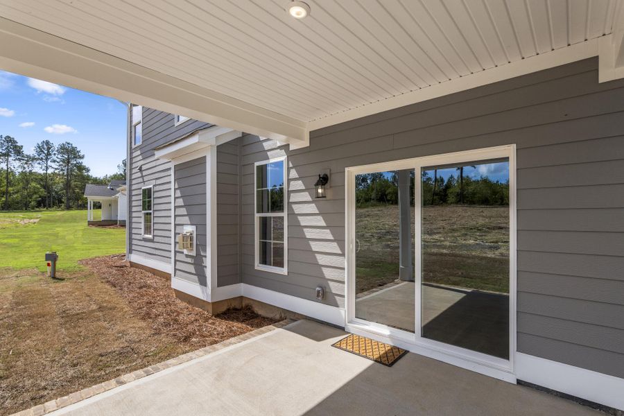 Exterior details and patio area of a home in Hancock Farms, Aiken (Image 23). Exterior details and patio area of a home in Hancock Farms, Aiken (Image 23).