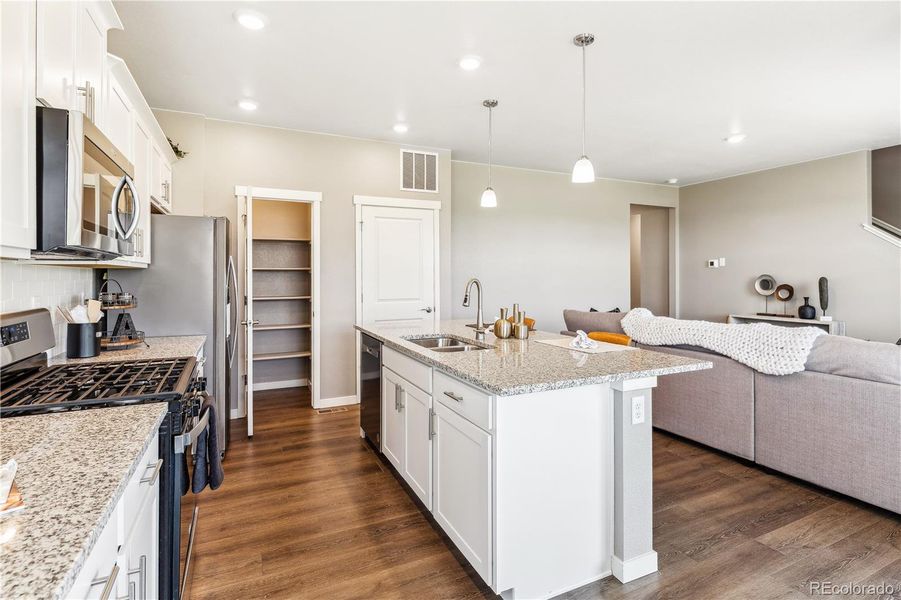 Furnished interior view inside a new home in Ridge at Johnstown, Johnstown (Image 3).