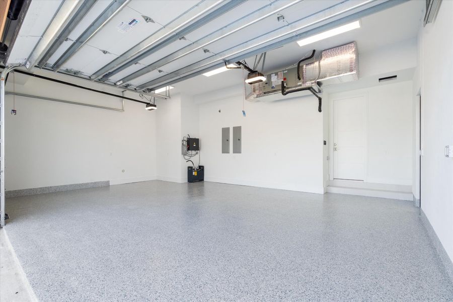 Epoxy Finish 3 Car Garage