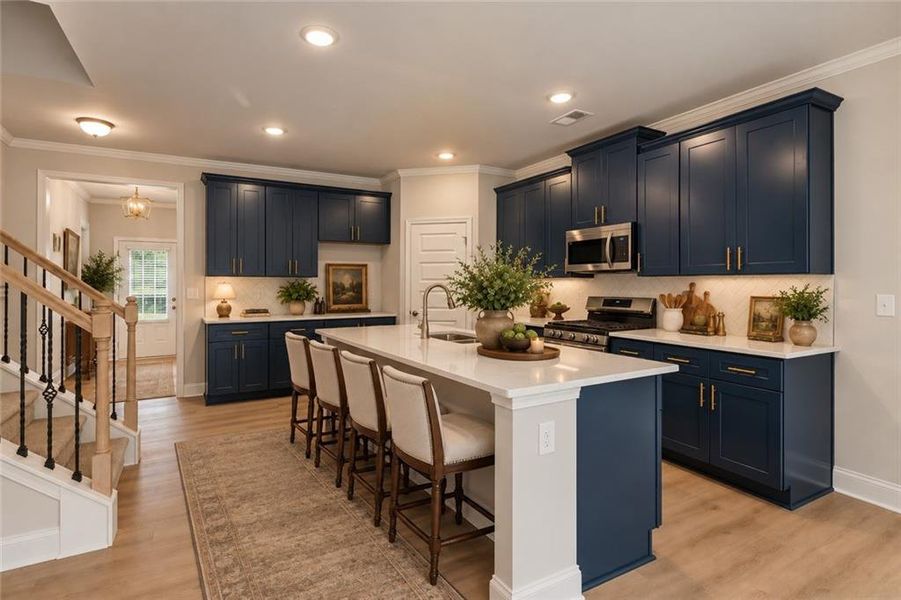 Furnished interior view inside a new home in Hellen Valley, Braselton (Image 6).