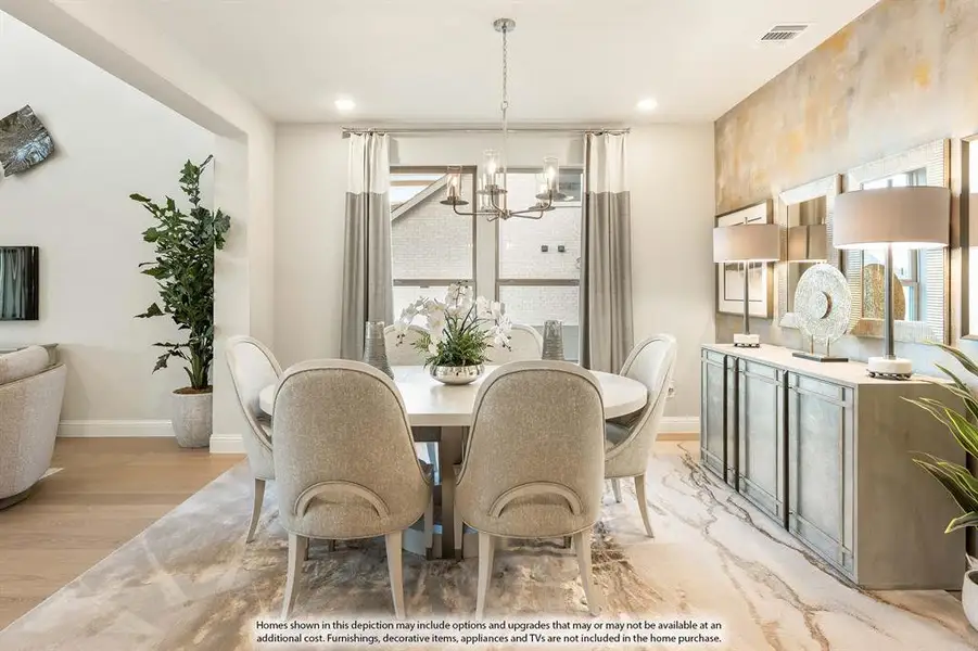 Furnished interior view inside a new home in ArrowBrooke, Aubrey (Image 13).