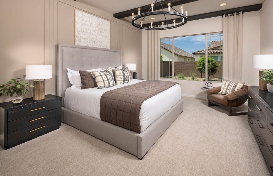 Spacious owner's suite in the Prato new home at Jorde Farms in Queen Creek, AZ Spacious owner's suite in the Prato new home at Jorde Farms in Queen Creek, AZ