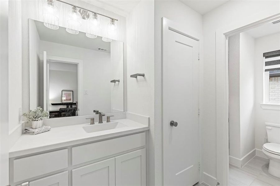 Furnished interior view inside a new home in , Prosper (Image 31).