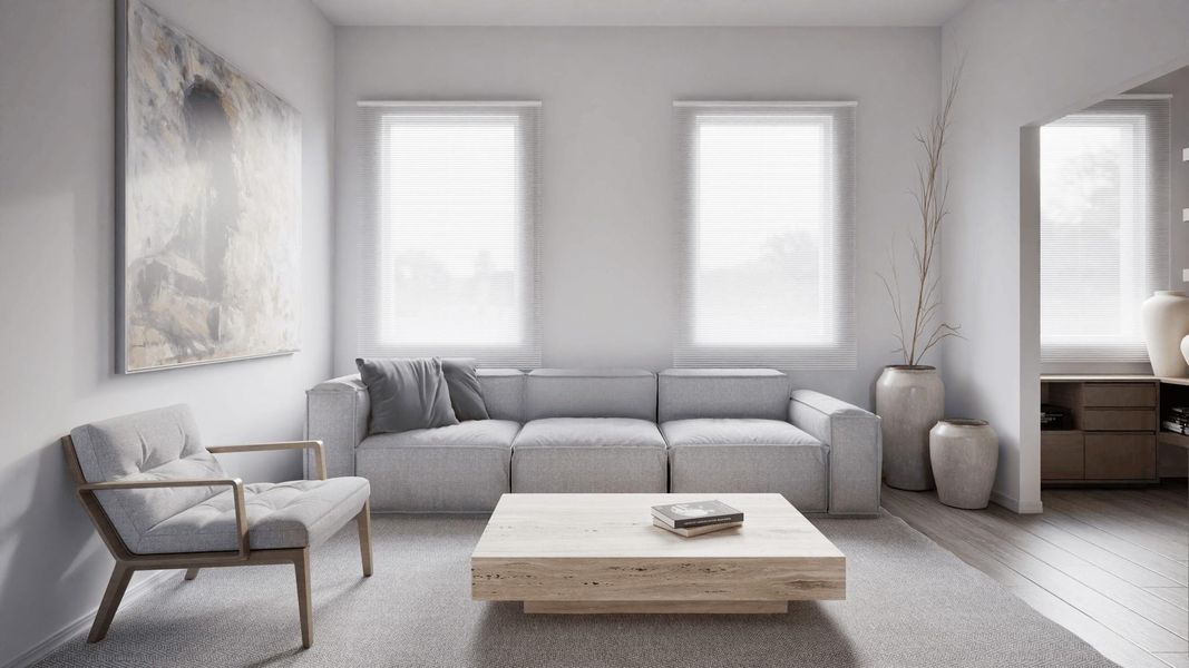 Furnished interior view inside a new home in , Houston (Image 12).