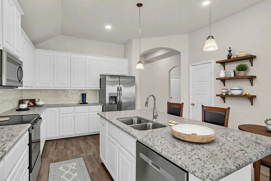 Furnished interior view inside a new home in Summer Crest, Fort Worth (Image 7).