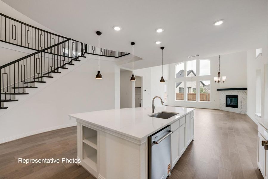 Representative furnished interior of a home built from the Grand Martinique by Grand Homes in Providence Cove, McKinney (Image 4). Representative furnished interior of a home built from the Grand Martinique by Grand Homes in Providence Cove, McKinney (Image 4).