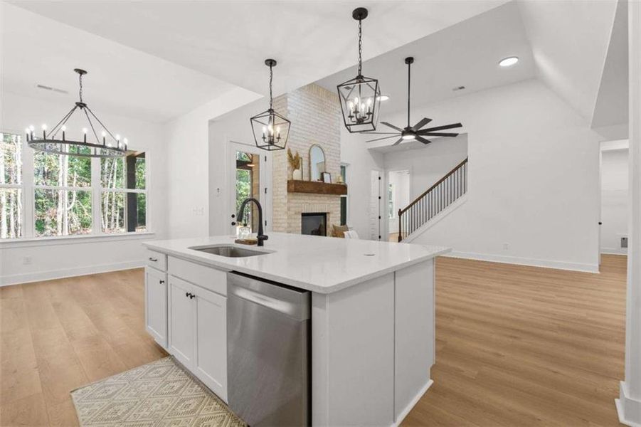Furnished interior view inside a new home in , Jenkinsburg (Image 11).