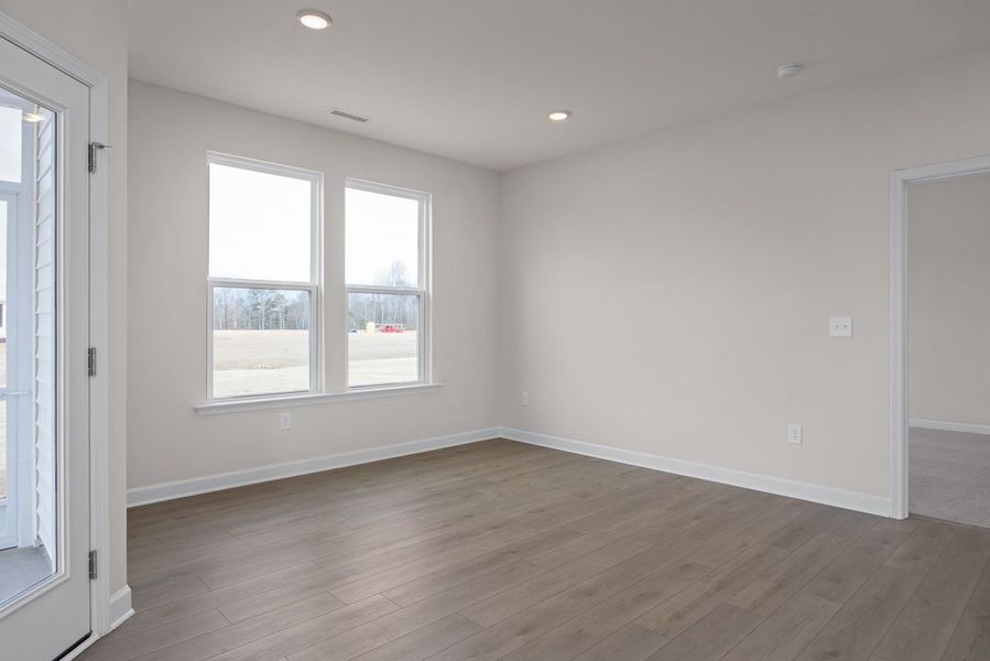 Representative unfurnished interior of a home built from the The Franklin C by Davidson Homes LLC in Retreat at North Main, Lillington (Image 24).