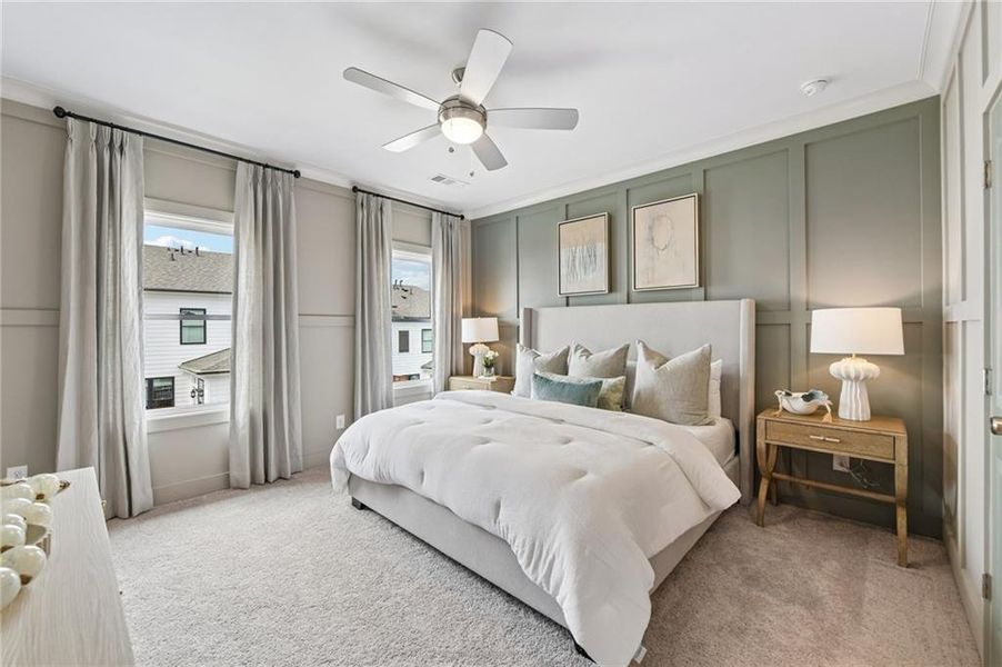 Furnished interior view inside a new home in Palisades, Cumming (Image 24). Furnished interior view inside a new home in Palisades, Cumming (Image 24).
