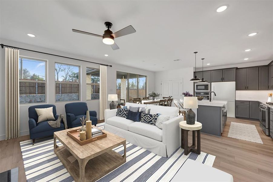 Furnished interior view inside a new home in Heritage Ranch, Sherman (Image 16).