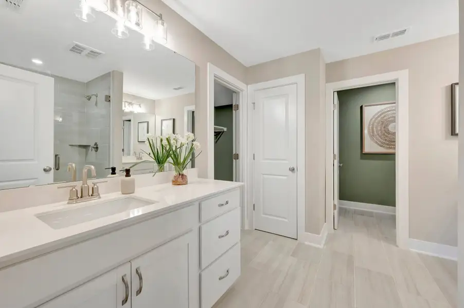 Representative furnished interior of a home built from the Addison by Beazer Homes in Friendship Village Townhomes, Apex (Image 13). Representative furnished interior of a home built from the Addison by Beazer Homes in Friendship Village Townhomes, Apex (Image 13).