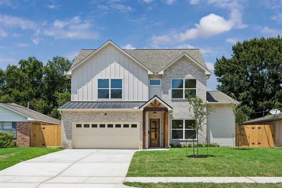 Front exterior of a new home in , Houston, TX, highlighting curb appeal (Image 2).