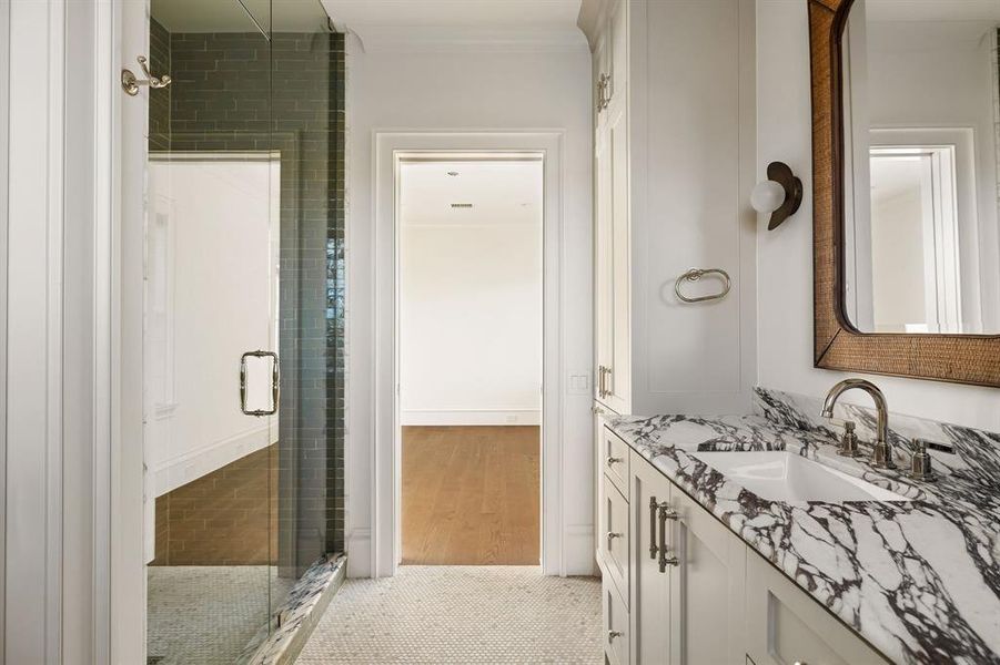 Furnished interior view inside a new home in , Frisco (Image 32).