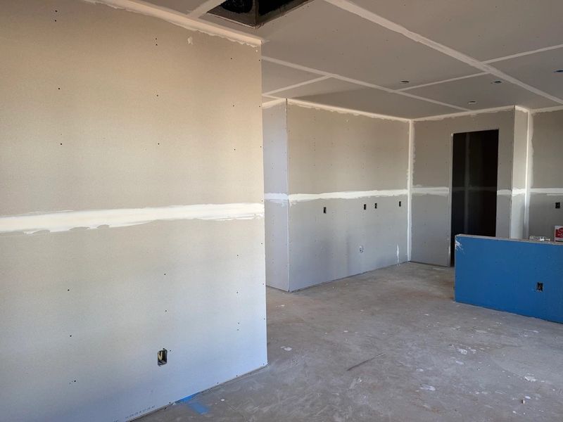 Family Room featuring the AW Collection® Sapphire - Bold tones and playful patterns shine here.