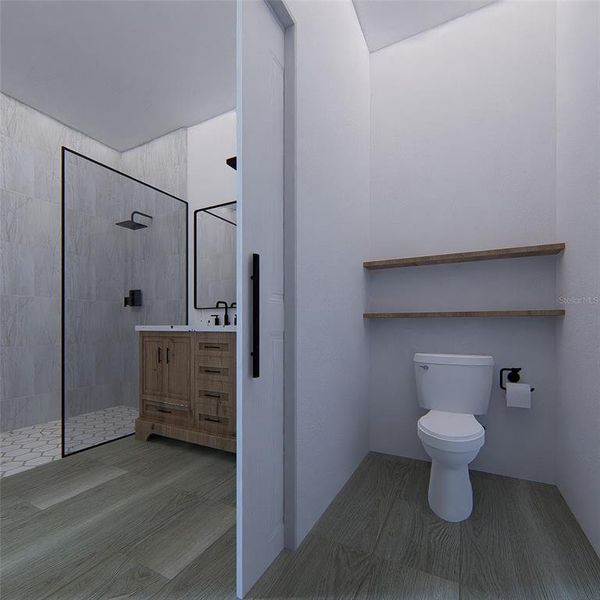 Furnished interior view inside a new home in , Citrus Springs (Image 35).