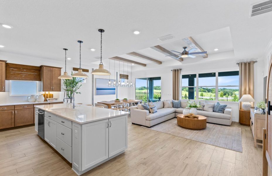 Representative furnished interior of a home built from the Palmary by Del Webb in Del Webb Lakehaven, Clermont (Image 9).