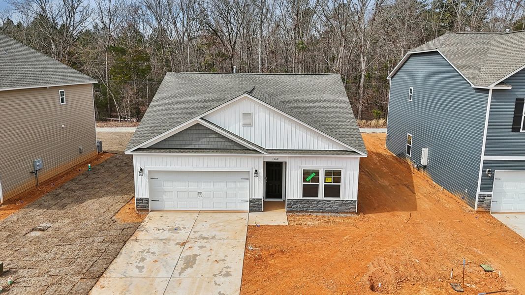 Representative exterior photo of a completed home built from the Darcy II by Great Southern Homes in Shady Grove, Conway, SC (Image 30).