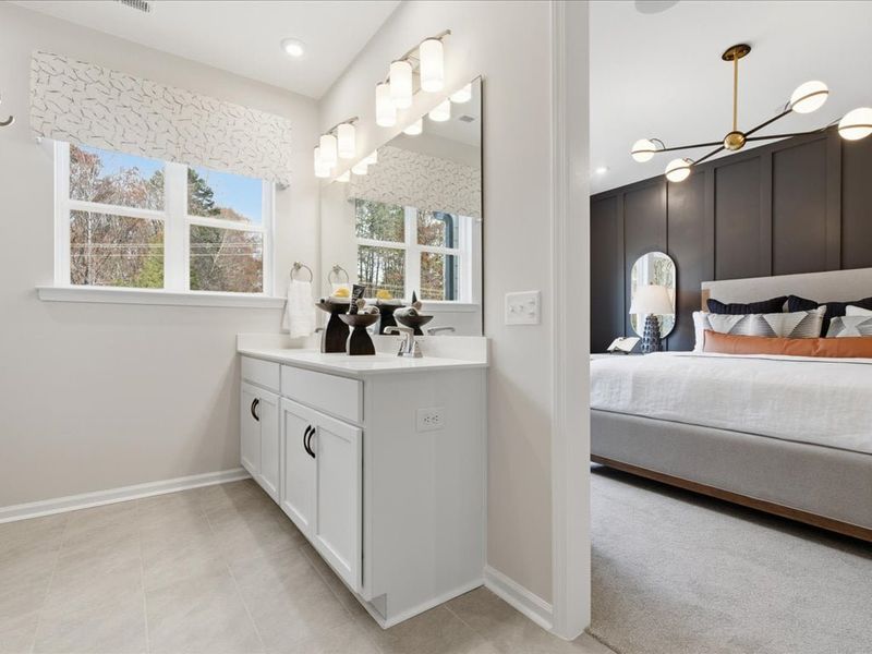 Representative furnished interior of a home built from the Avett by Tri Pointe Homes in Ellis Townes, Charlotte (Image 25).