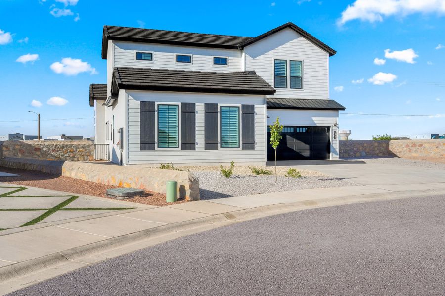 Representative exterior photo of a completed home built from the Pine Hurst by LEH. Homes in Painted Sky, El Paso, TX (Image 27). Representative exterior photo of a completed home built from the Pine Hurst by LEH. Homes in Painted Sky, El Paso, TX (Image 27).