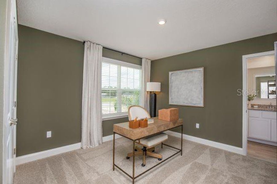 Furnished interior view inside a new home in Briarwood, Alachua (Image 21).