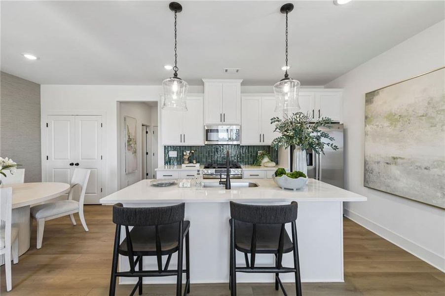 Furnished interior view inside a new home in Tribute, Hoschton (Image 6).