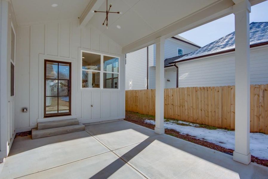 Exterior details and patio area of a home in , East Point (Image 25).
