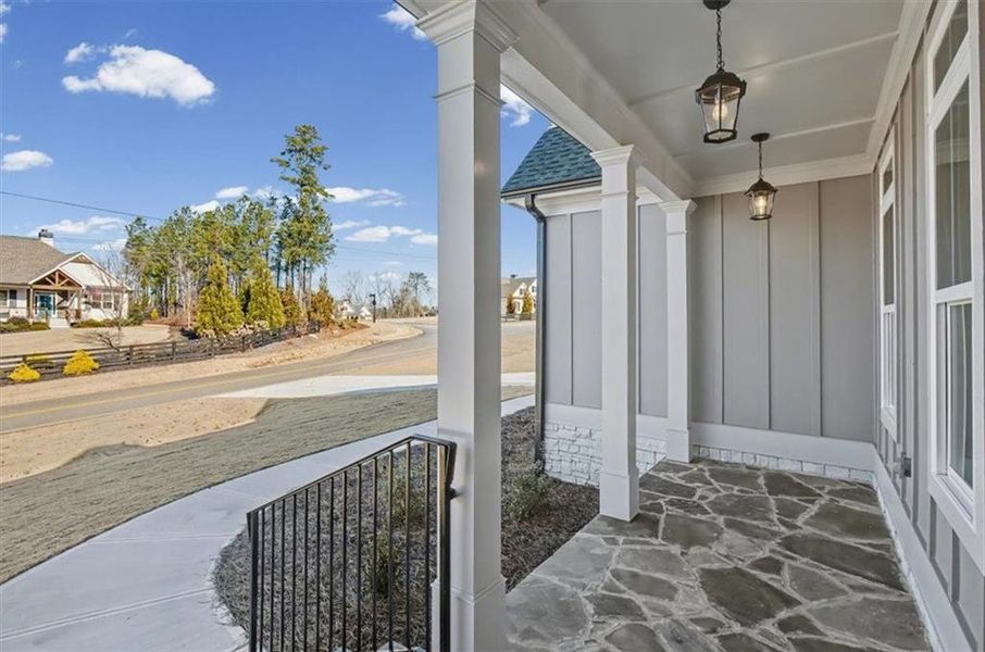 Exterior details and patio area of a home in , Waleska (Image 27).
