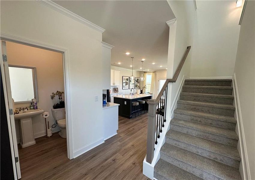 Furnished interior view inside a new home in Mulberry Summit, Flowery Branch (Image 10).