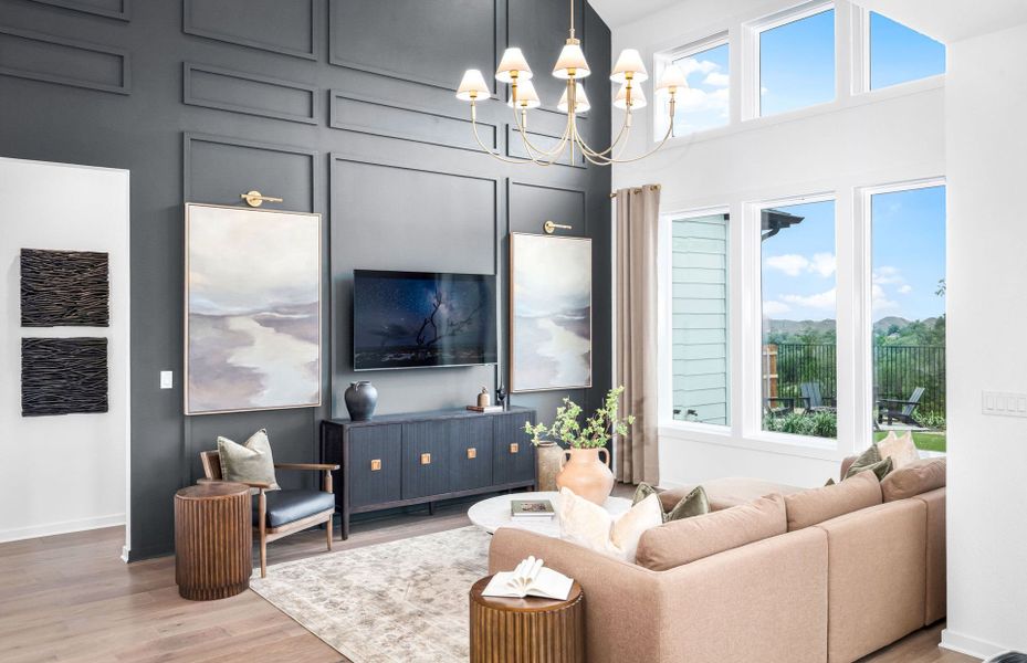 Representative furnished interior of a home built from the Hillsboro by Pulte Homes in Crescent Bluff, Georgetown (Image 37).