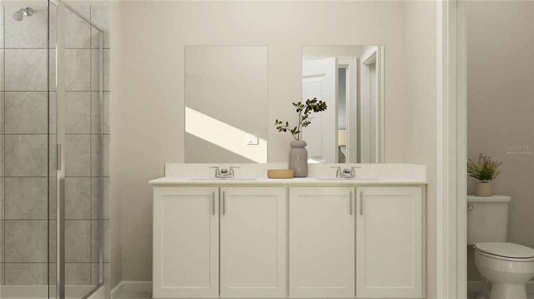 Furnished interior view inside a new home in The Glades at Crossprairie, St. Cloud (Image 15).