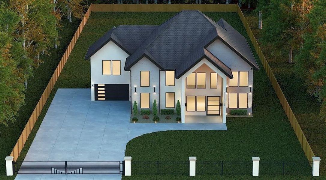 Exterior rendering of this home design in , Lawrenceville, GA (Image 3).