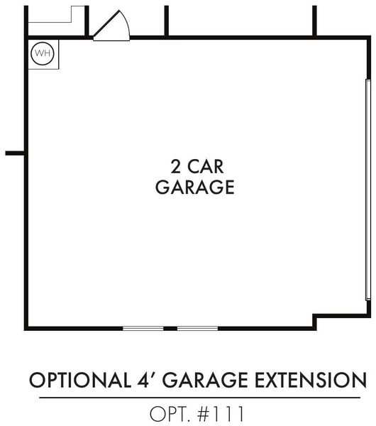 4′ Garage Extention 4′ Garage Extention