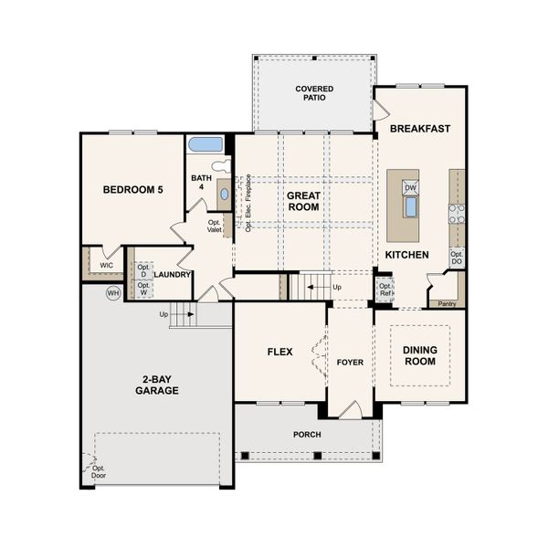 2D floor plan layout of this home in Slatewood, Murfreesboro, TN (Image 2).