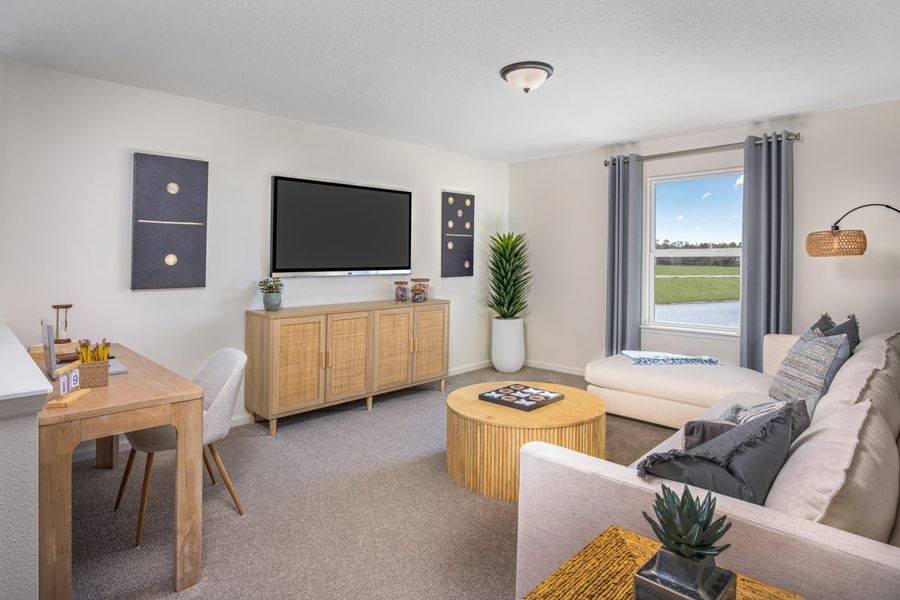Representative furnished interior of a home built from the 2387 Modeled by KB Home in Maplewood, St. Augustine (Image 7).