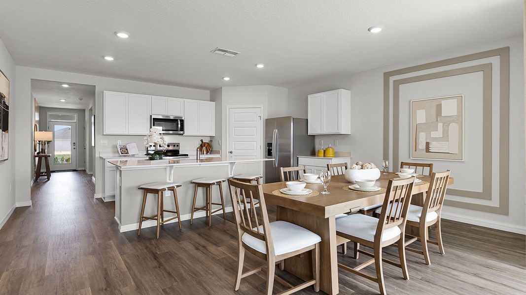 Furnished interior view inside a new home in Crosswinds, Haines City (Image 12).