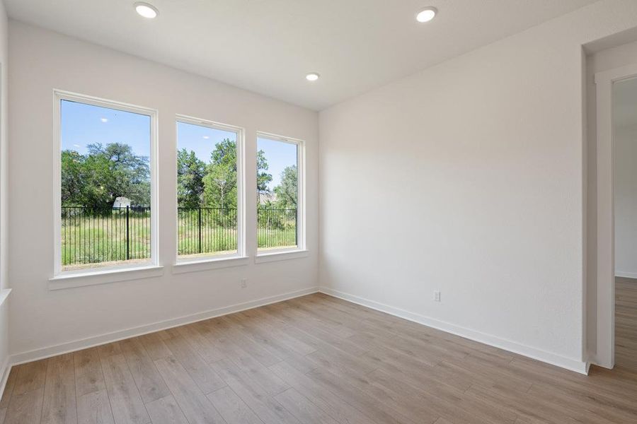Spacious, unfurnished interior of a new home in Capitol Collection at Lariat, Liberty Hill (Image 30). Spacious, unfurnished interior of a new home in Capitol Collection at Lariat, Liberty Hill (Image 30).
