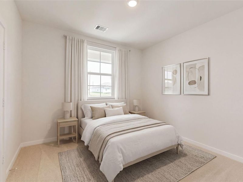 Furnished interior view inside a new home in Spring Branch Crossing, Conroe (Image 10).