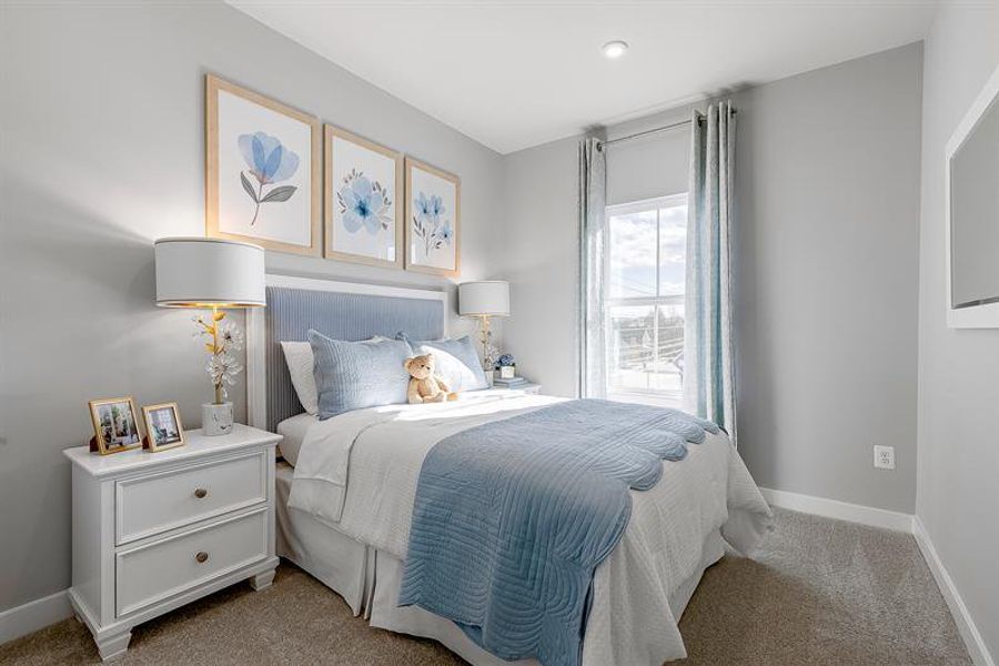 Representative furnished interior of a home built from the Mayer by Ryan Homes in Stowe Branch Townhomes, Charlotte (Image 30).