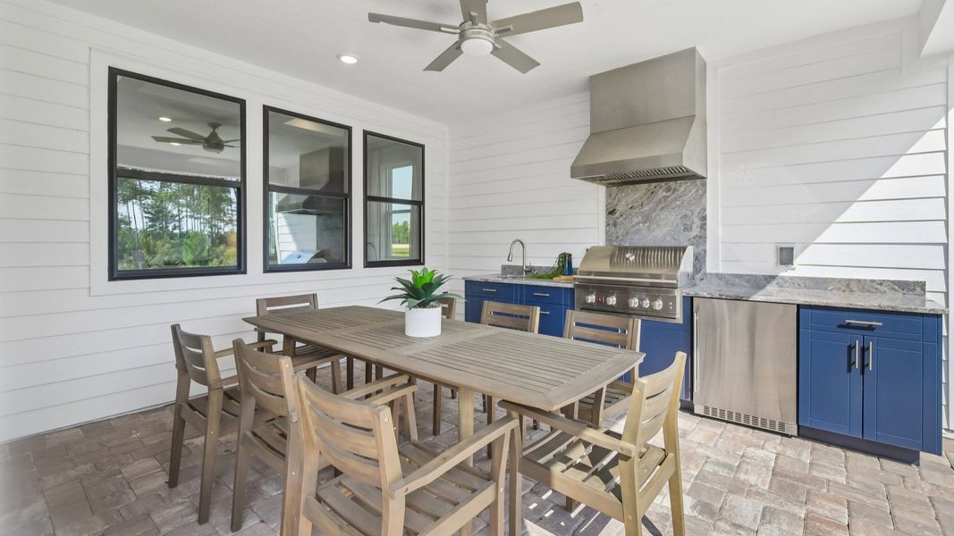Exterior details and patio area of a home in Ardisia Park, New Smyrna Beach (Image 27). Exterior details and patio area of a home in Ardisia Park, New Smyrna Beach (Image 27).
