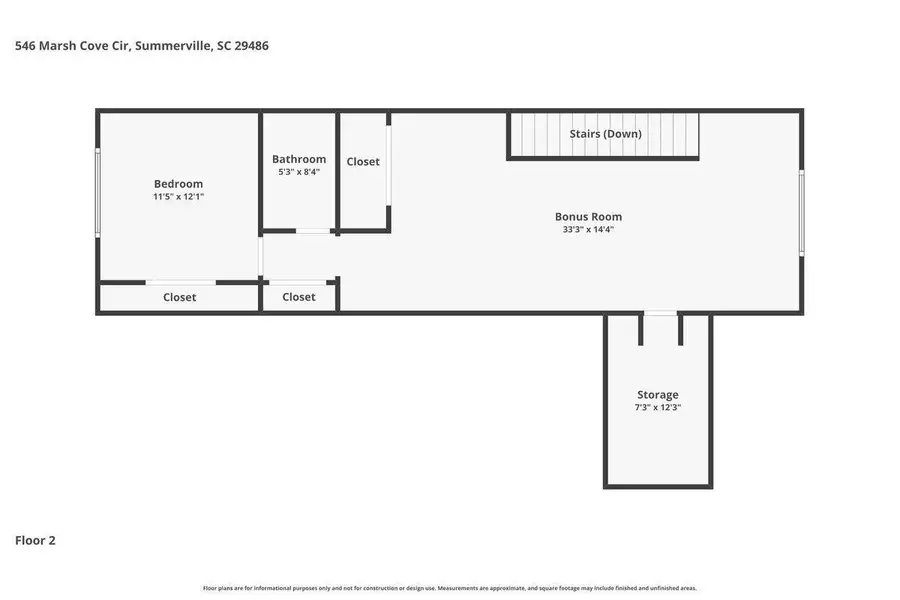 2D floor plan layout of this home in , Summerville, SC (Image 7).