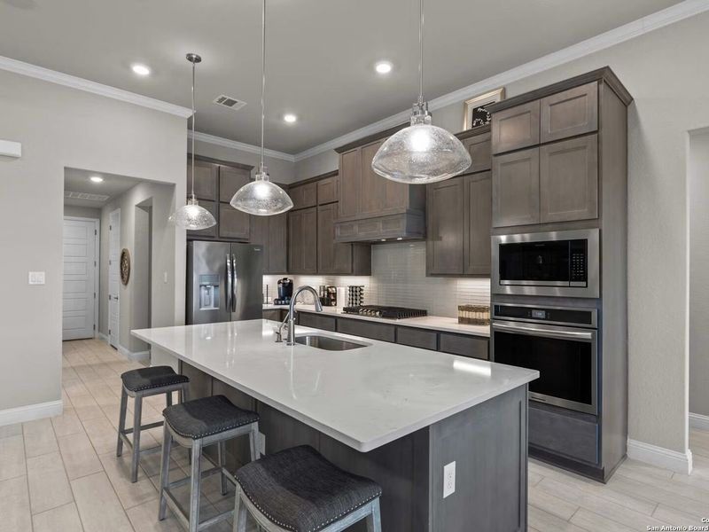 Furnished interior view inside a new home in The Reserve at Potranco Oaks, Castroville (Image 15).