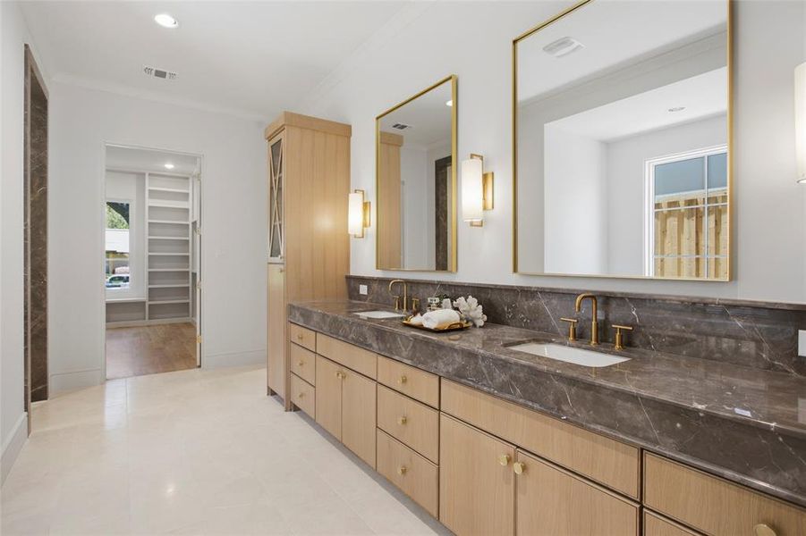 Furnished interior view inside a new home in , Dallas (Image 10).