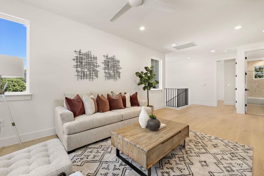 Furnished interior view inside a new home in , Austin (Image 5). Furnished interior view inside a new home in , Austin (Image 5).