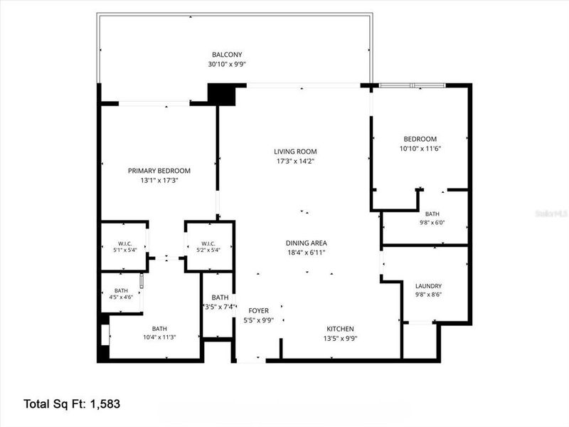 2D floor plan layout of this home in , St. Petersburg, FL (Image 6).