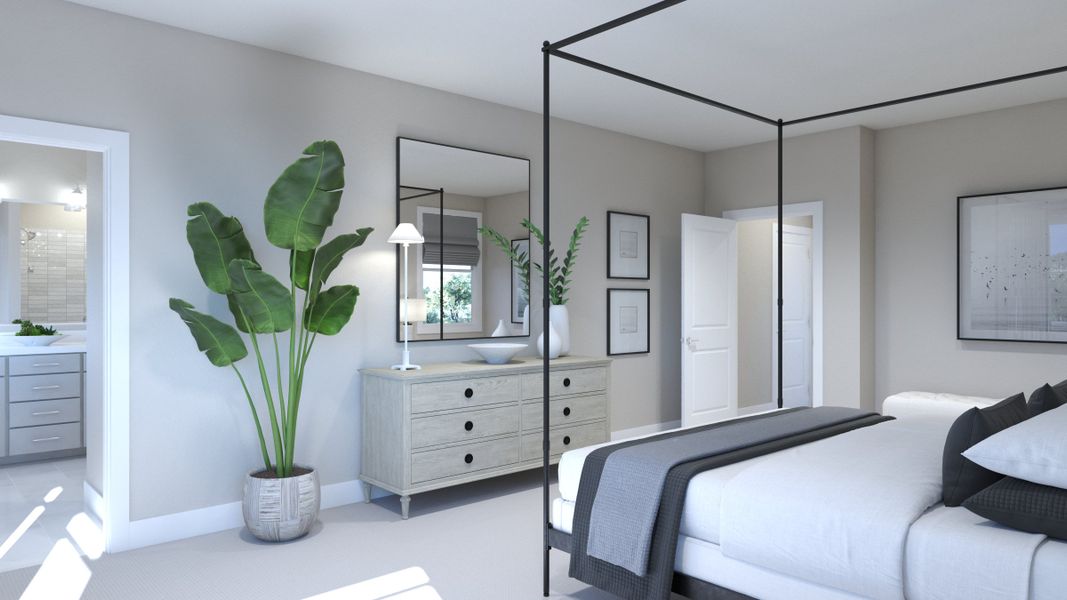 Representative furnished interior of a home built from the Vista by Risewell Homes in Spring Walk at The Junction, Debary (Image 10).