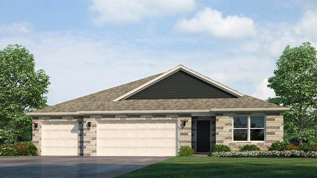 Representative exterior photo of a completed home built from the Cortland by D.R. Horton in Evergreen, Holly Hill, SC (Image 22). Representative exterior photo of a completed home built from the Cortland by D.R. Horton in Evergreen, Holly Hill, SC (Image 22).